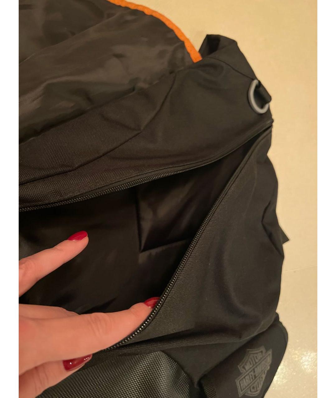 Harley Davidson Черная тканевая сумка через плечо, фото 5