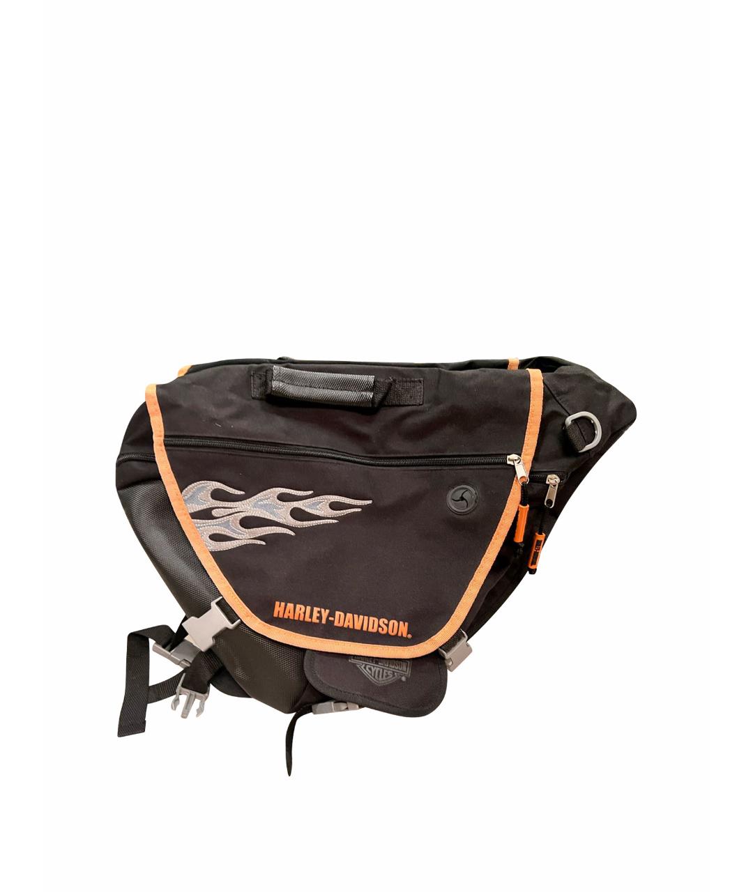Harley Davidson Черная тканевая сумка через плечо, фото 1