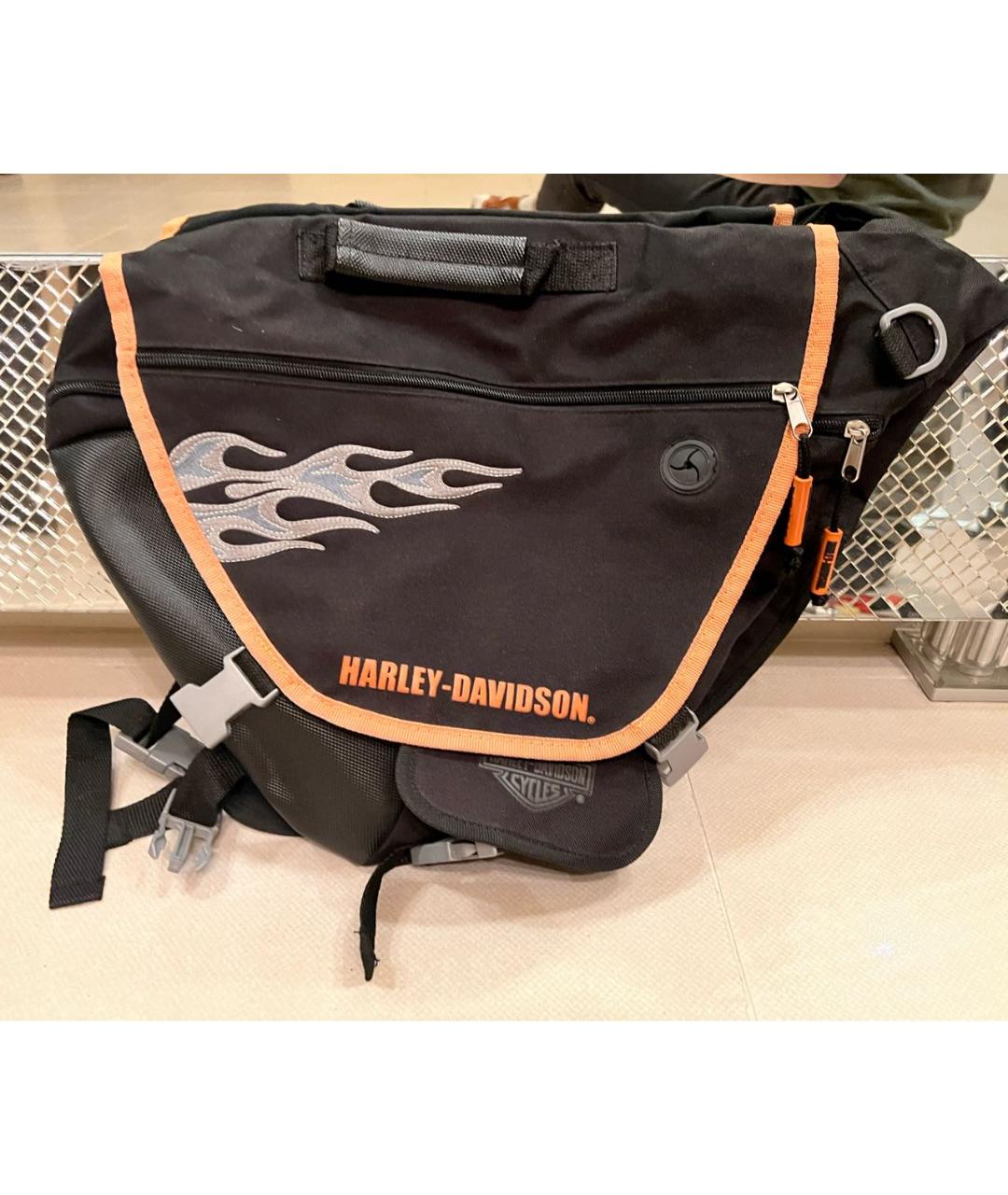 Harley Davidson Черная тканевая сумка через плечо, фото 7
