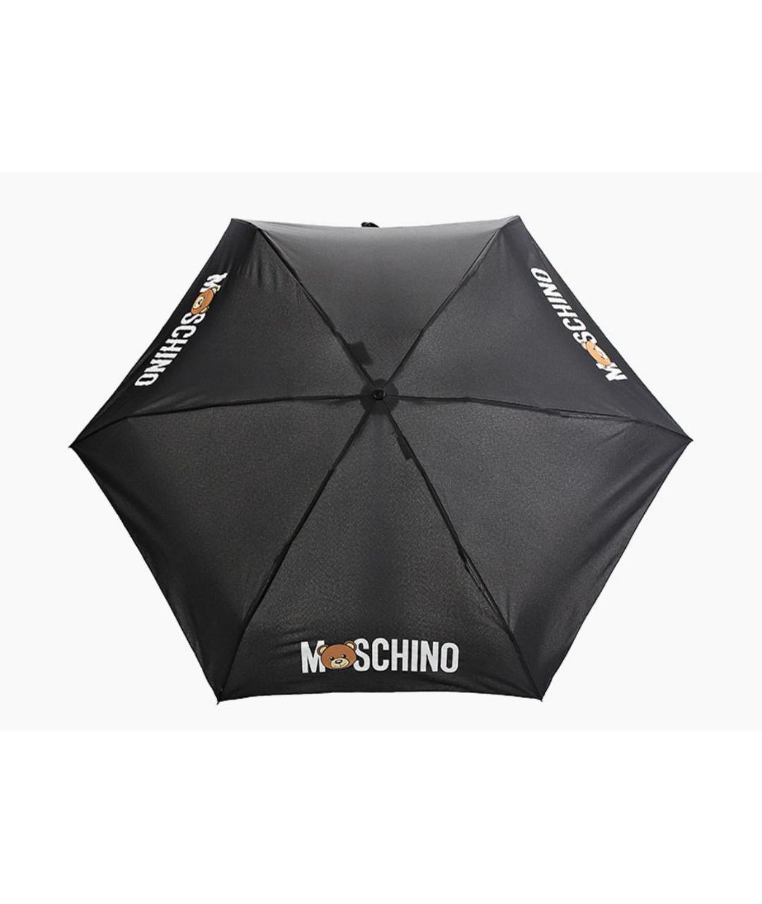 MOSCHINO Черный зонт, фото 2