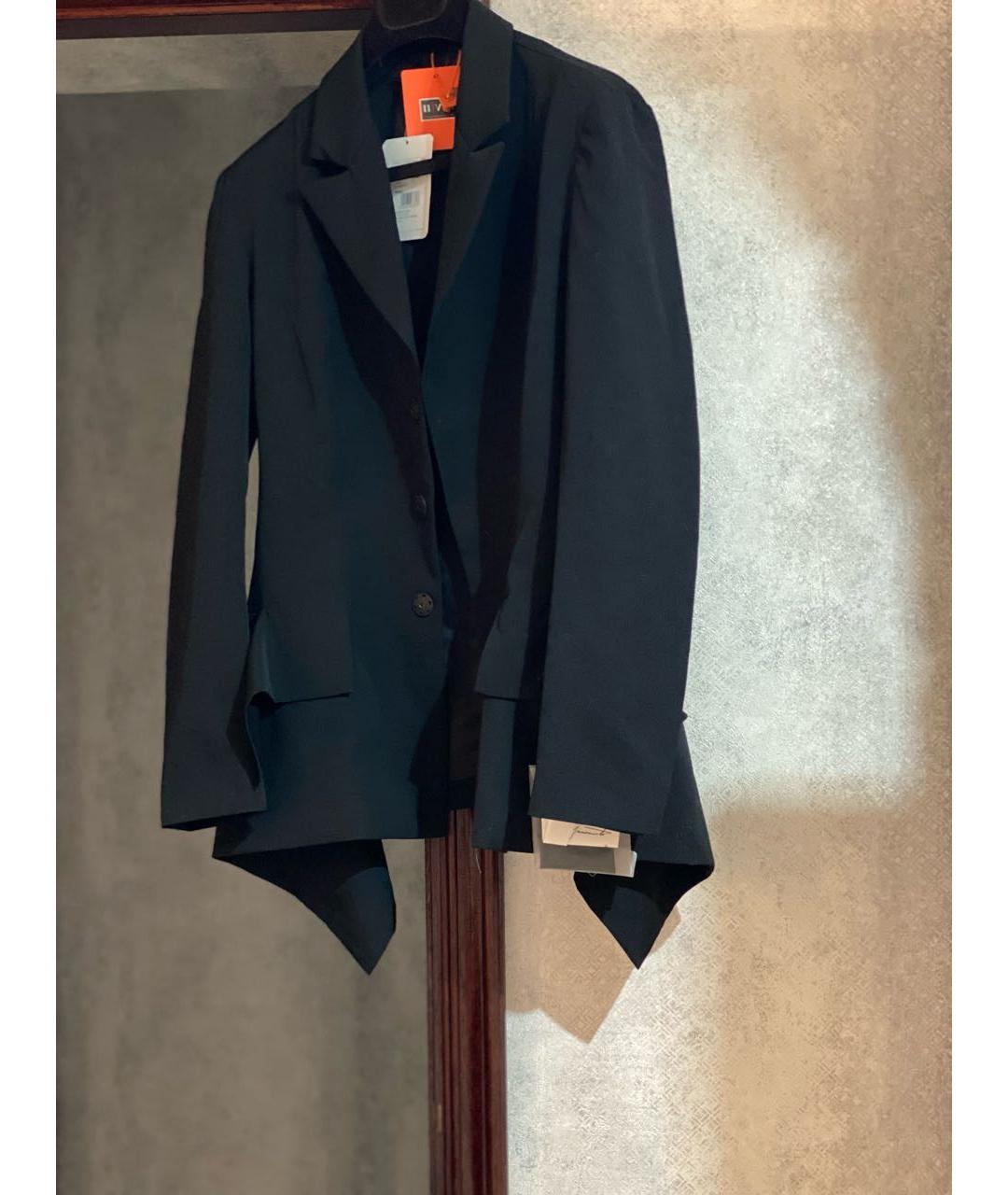 YOHJI YAMAMOTO Черный шерстяной жакет/пиджак, фото 3