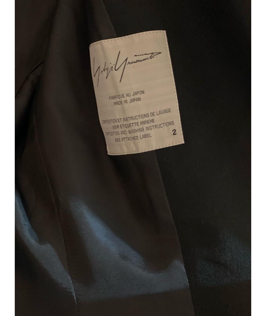 YOHJI YAMAMOTO Черный шерстяной жакет/пиджак, фото 4