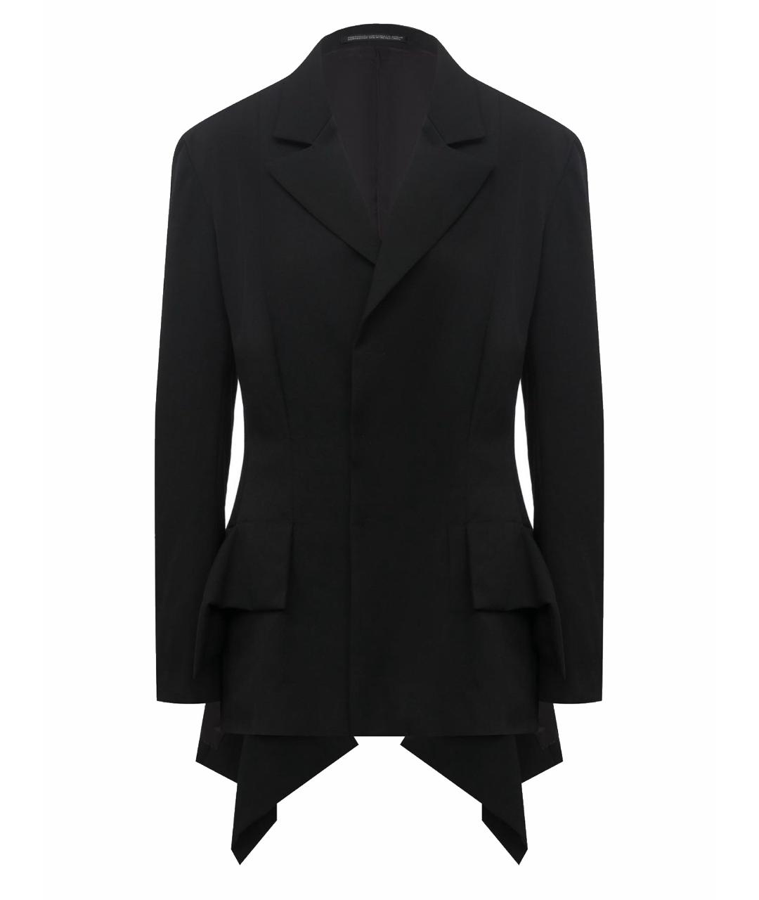 YOHJI YAMAMOTO Черный шерстяной жакет/пиджак, фото 1