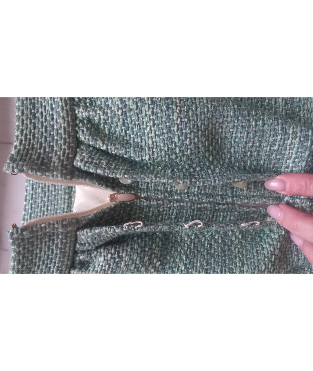 DSQUARED2 Бирюзовая юбка мини, фото 3