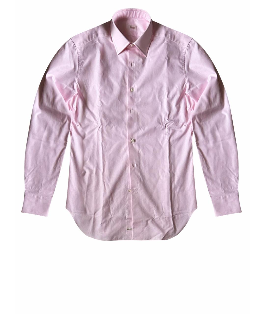 ALESSANDRO GHERARDI Розовая хлопковая классическая рубашка, фото 1