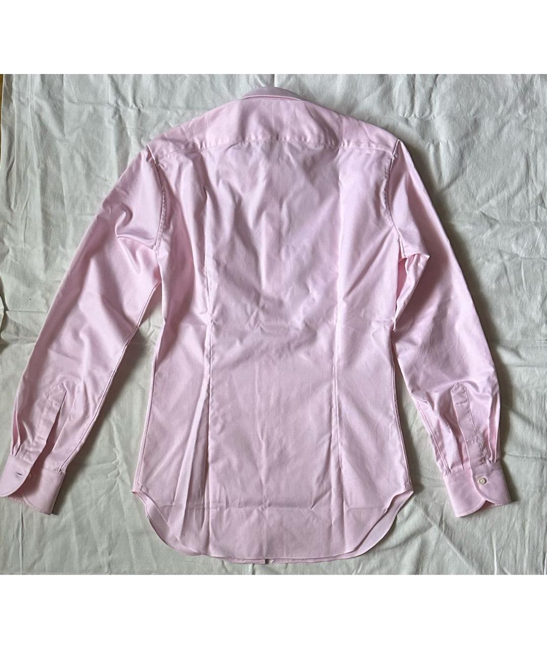 ALESSANDRO GHERARDI Розовая хлопковая классическая рубашка, фото 2