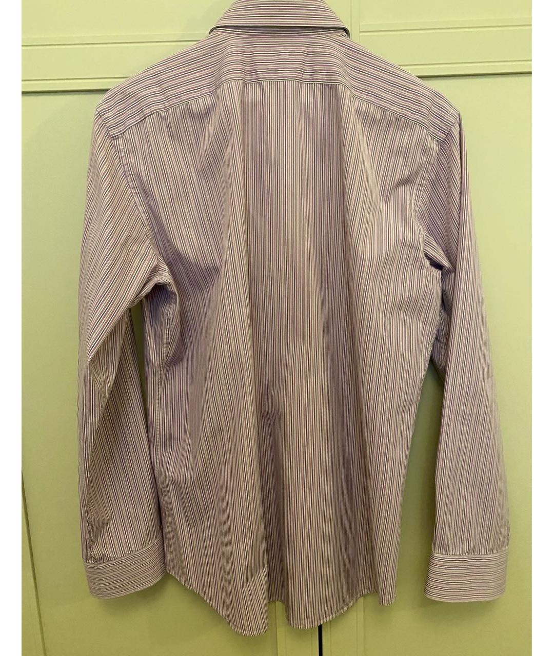 RALPH LAUREN Фиолетовая хлопковая классическая рубашка, фото 5