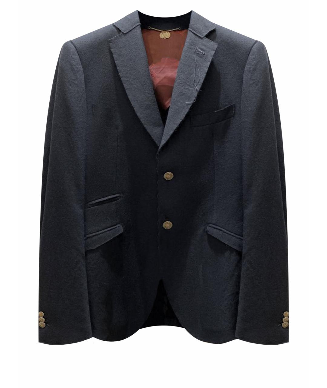 MAURIZIO MIRI Темно-синий шерстяной пиджак, фото 1
