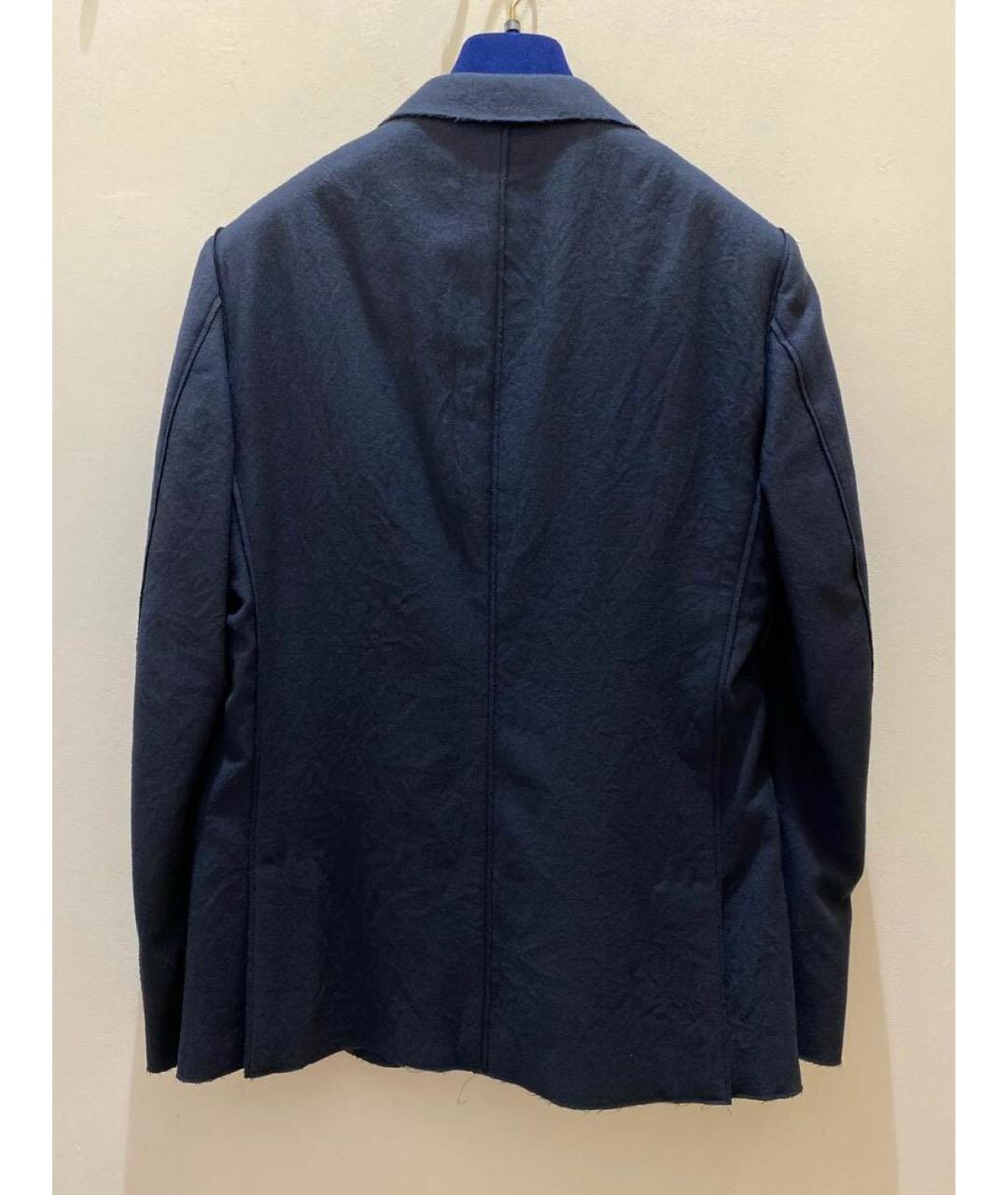 MAURIZIO MIRI Темно-синий шерстяной пиджак, фото 2