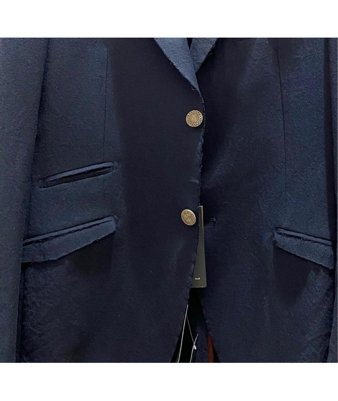 MAURIZIO MIRI Темно-синий шерстяной пиджак, фото 4