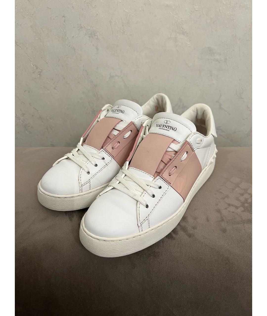VALENTINO Белые кожаные кеды, фото 4