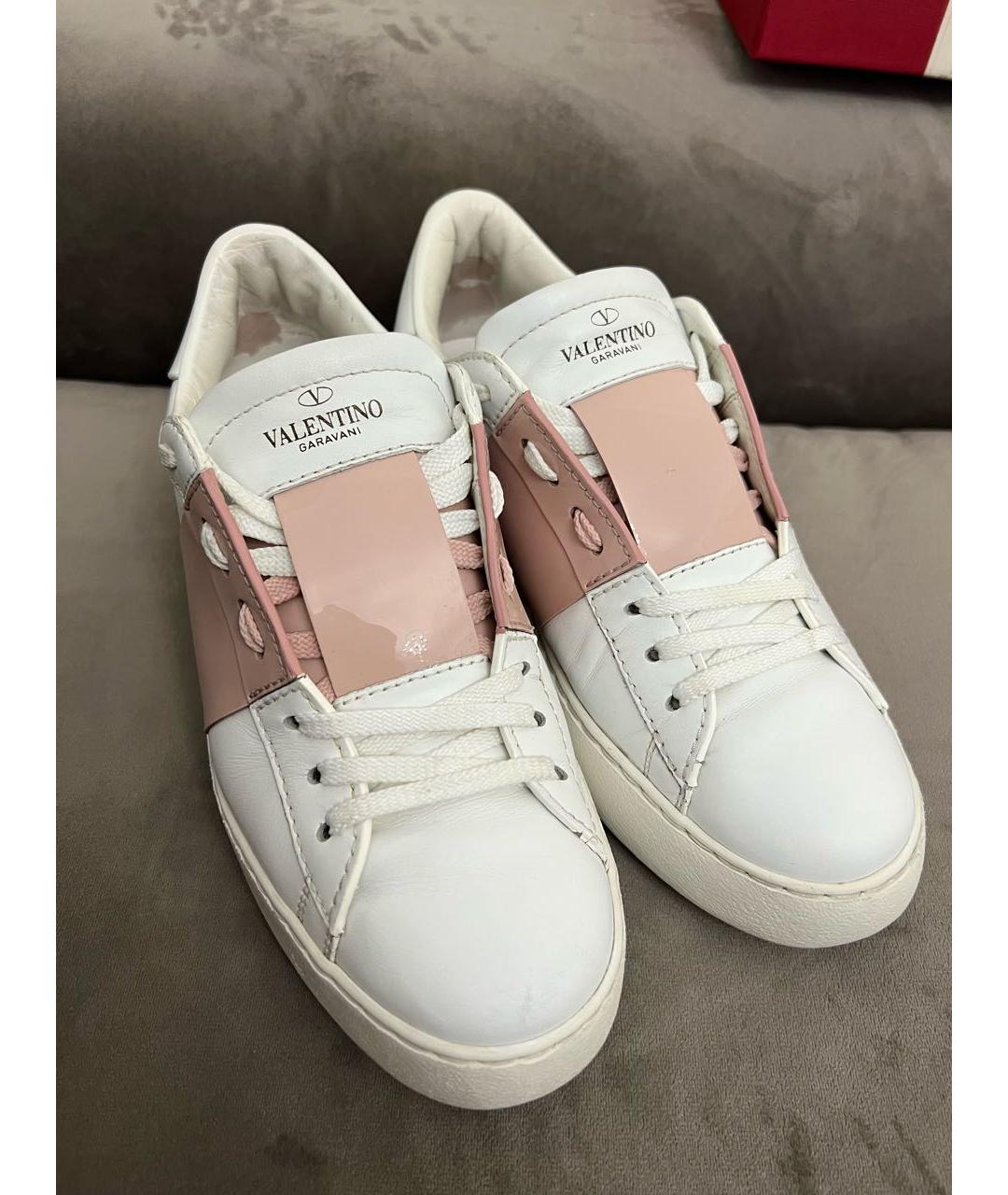 VALENTINO Белые кожаные кеды, фото 6