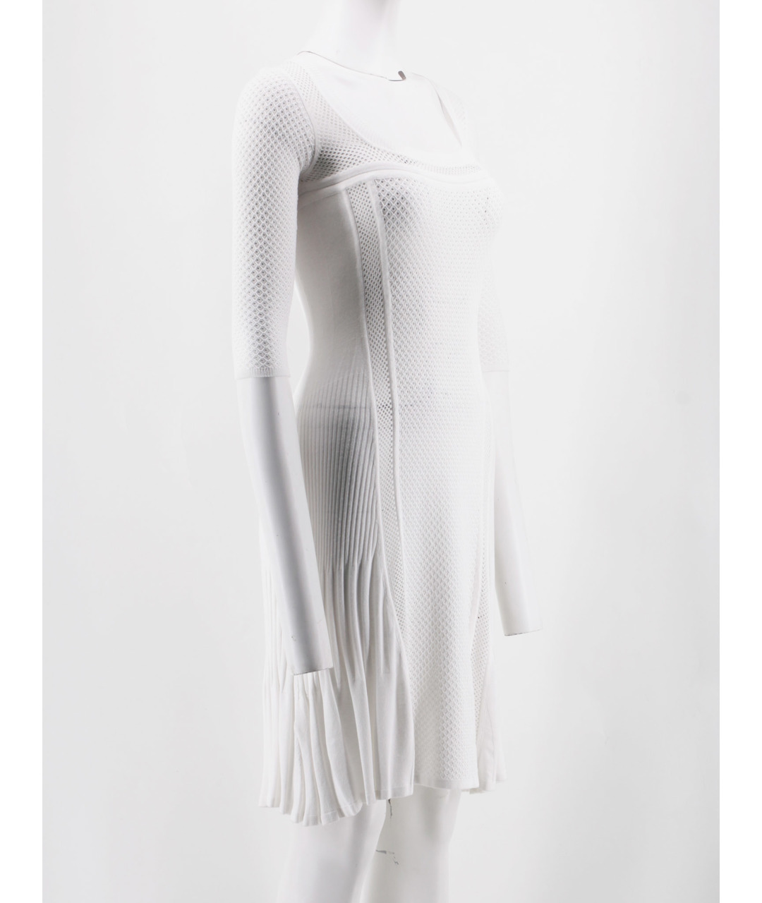 ZUHAIR MURAD Белое шерстяное повседневное платье, фото 2
