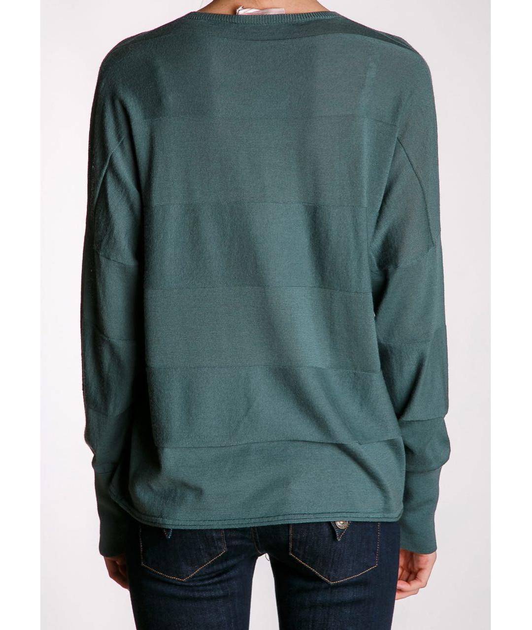 BRUNO PREMI Зеленый шерстяной джемпер / свитер, фото 3