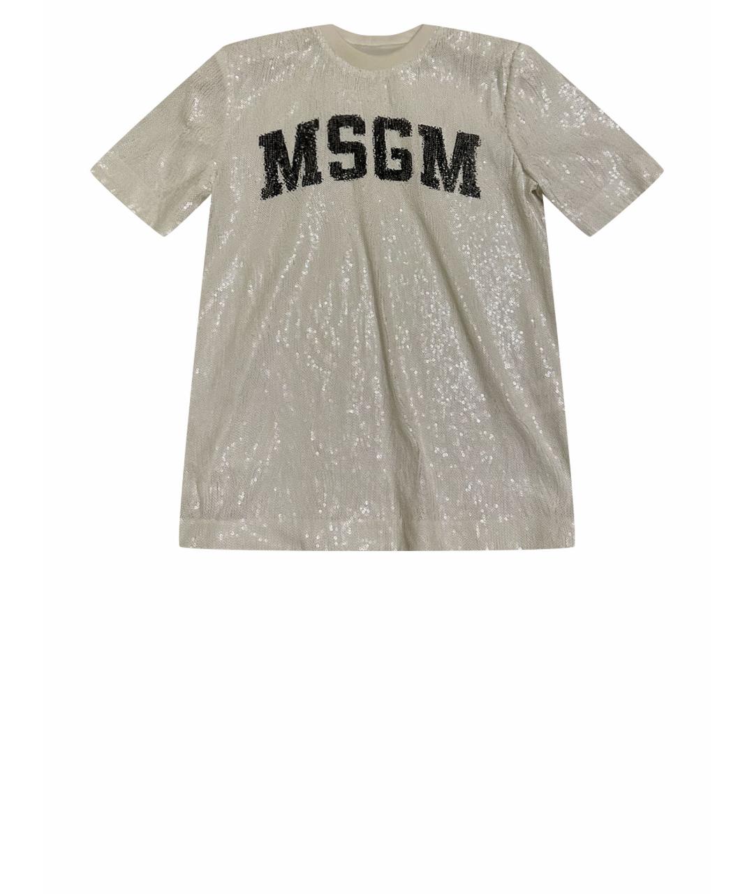 MSGM Белая футболка, фото 1