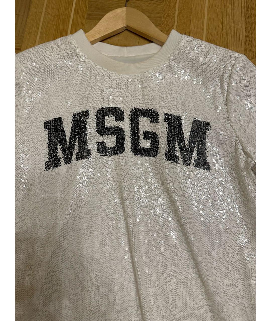 MSGM Белая футболка, фото 2