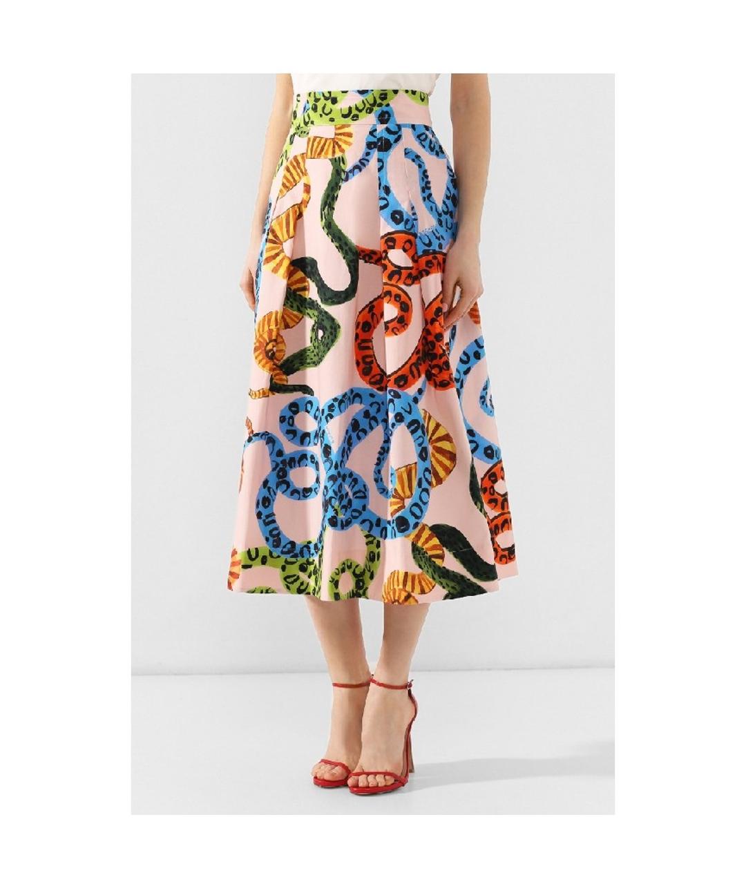 ESCADA Мульти хлопко-эластановая юбка макси, фото 2