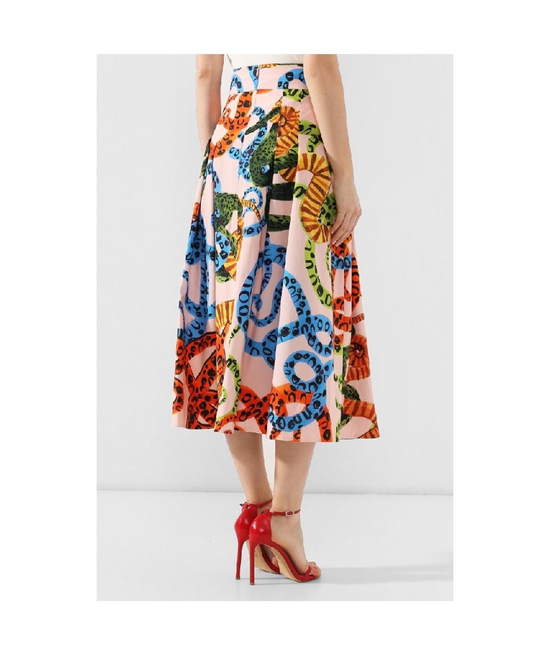 ESCADA Мульти хлопко-эластановая юбка макси, фото 3