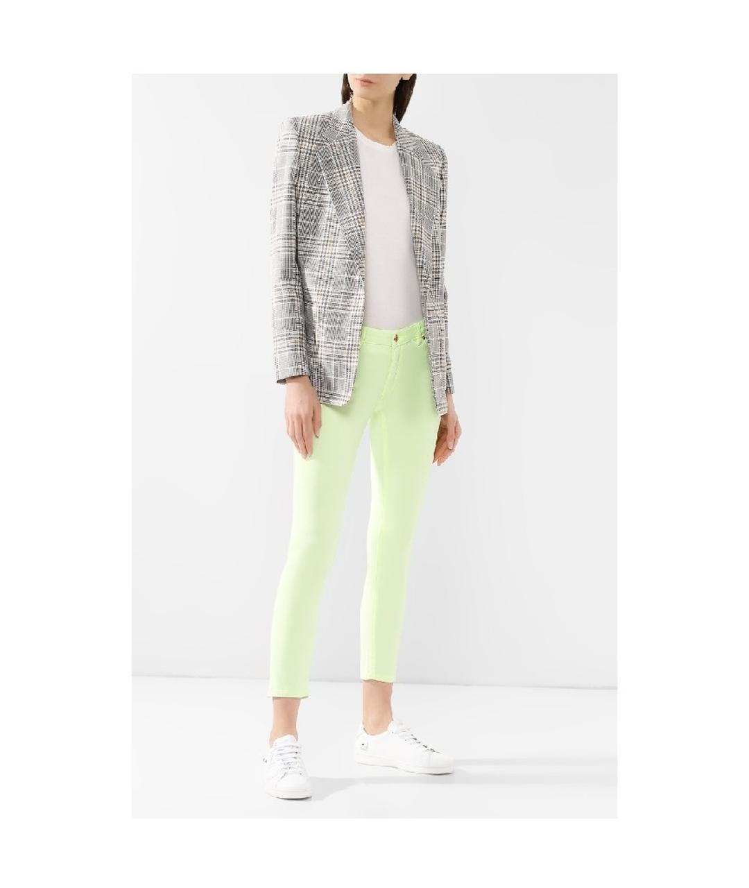 ESCADA Салатовые хлопко-лиоцелловые джинсы слим, фото 2