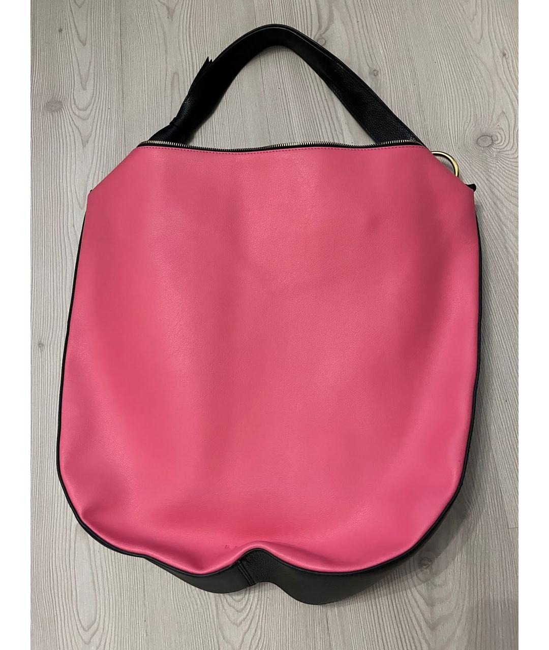 MARNI Розовая кожаная сумка через плечо, фото 3