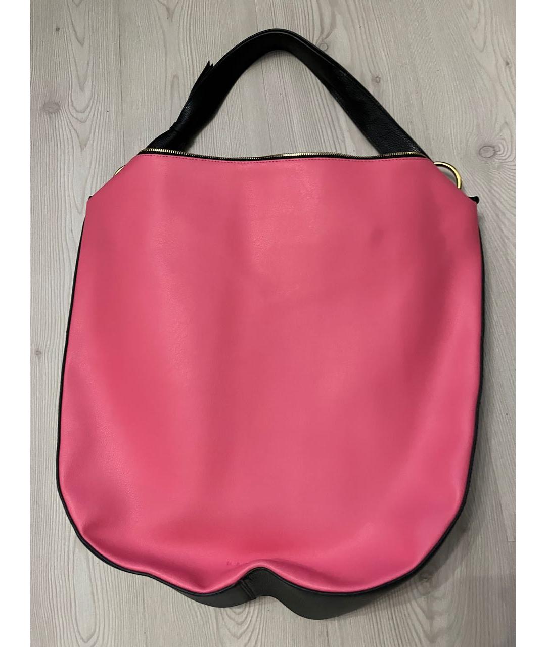 MARNI Розовая кожаная сумка через плечо, фото 9