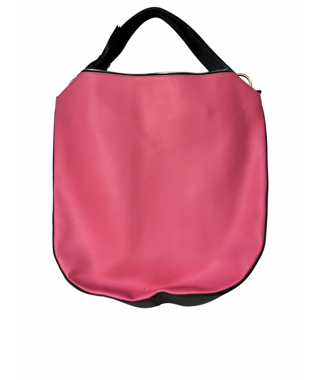 MARNI Розовая кожаная сумка через плечо, фото 1