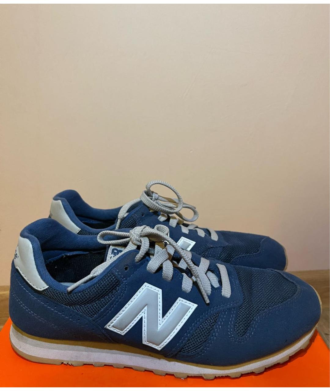 NEW BALANCE Синие замшевые кроссовки, фото 6