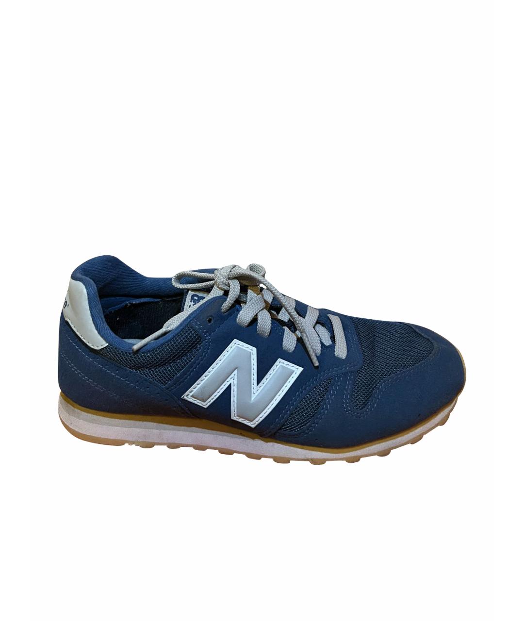 NEW BALANCE Синие замшевые кроссовки, фото 1