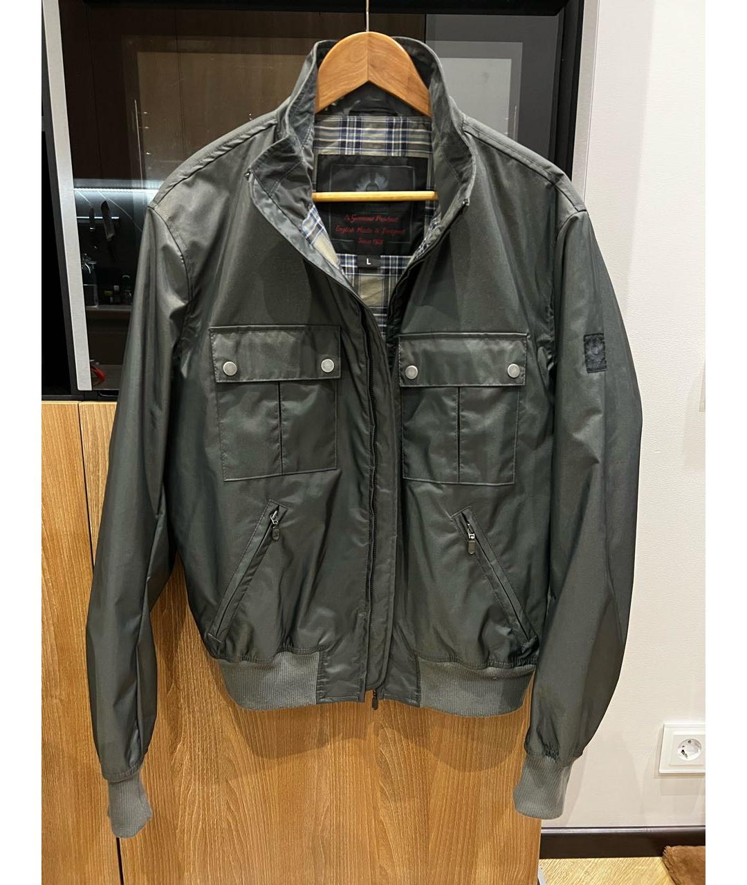 BELSTAFF Серая полиамидовая куртка, фото 7