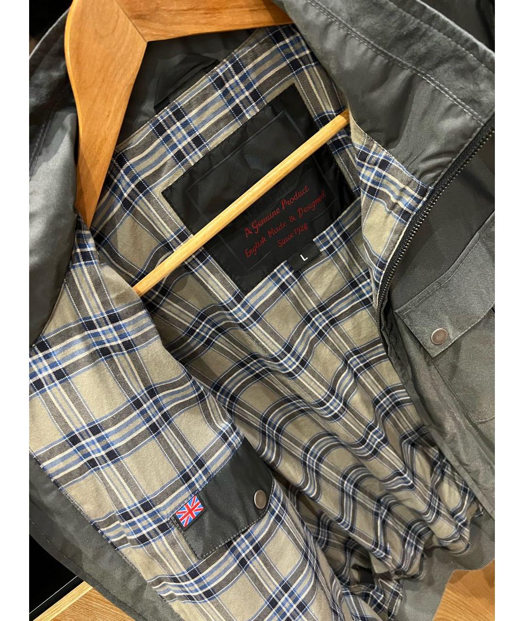 BELSTAFF Серая полиамидовая куртка, фото 3