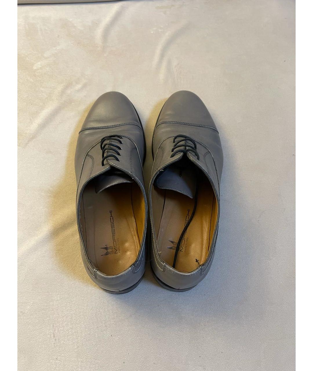 MORESCHI Серые кожаные ботинки, фото 3