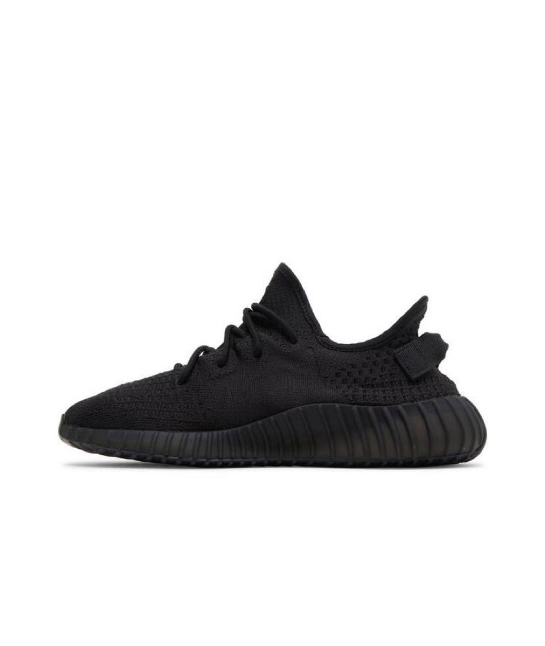 ADIDAS YEEZY Черные текстильные низкие кроссовки / кеды, фото 3