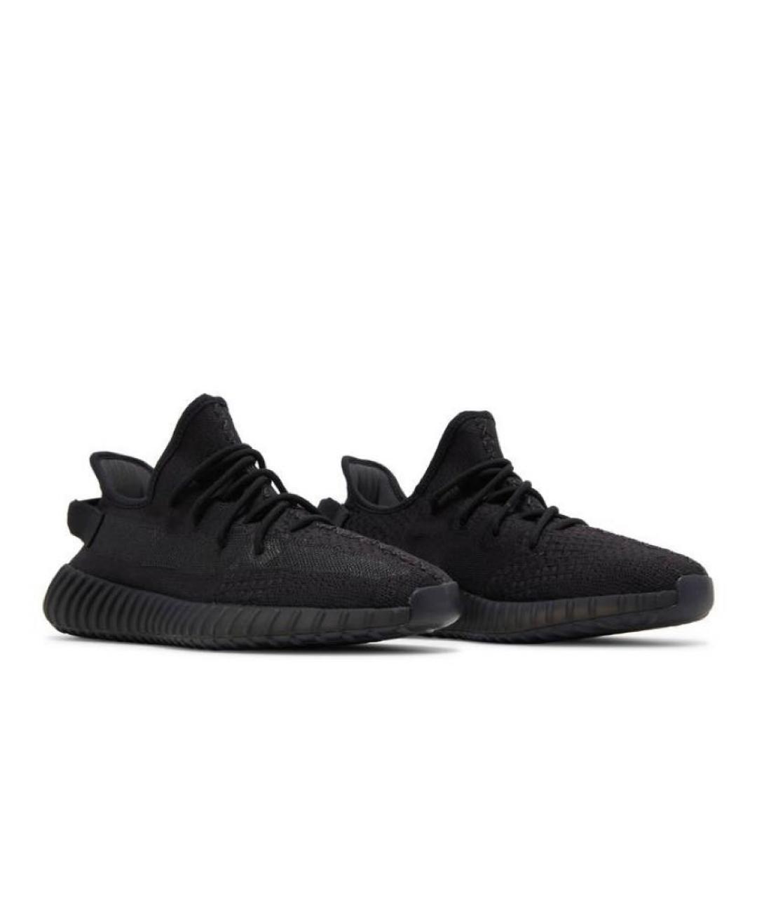 ADIDAS YEEZY Черные текстильные низкие кроссовки / кеды, фото 4