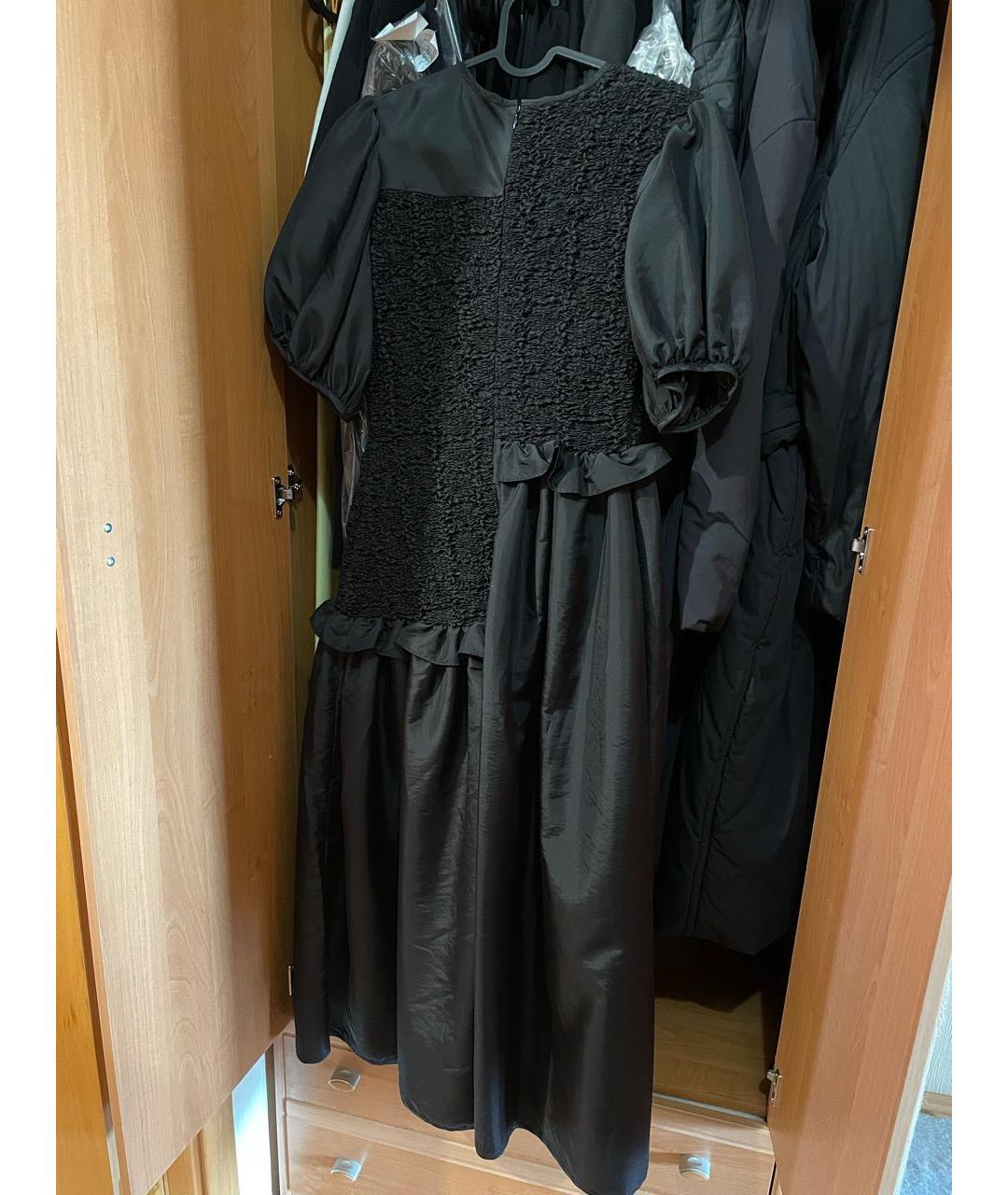 CECILIE BAHNSEN Черное полиамидовое повседневное платье, фото 2