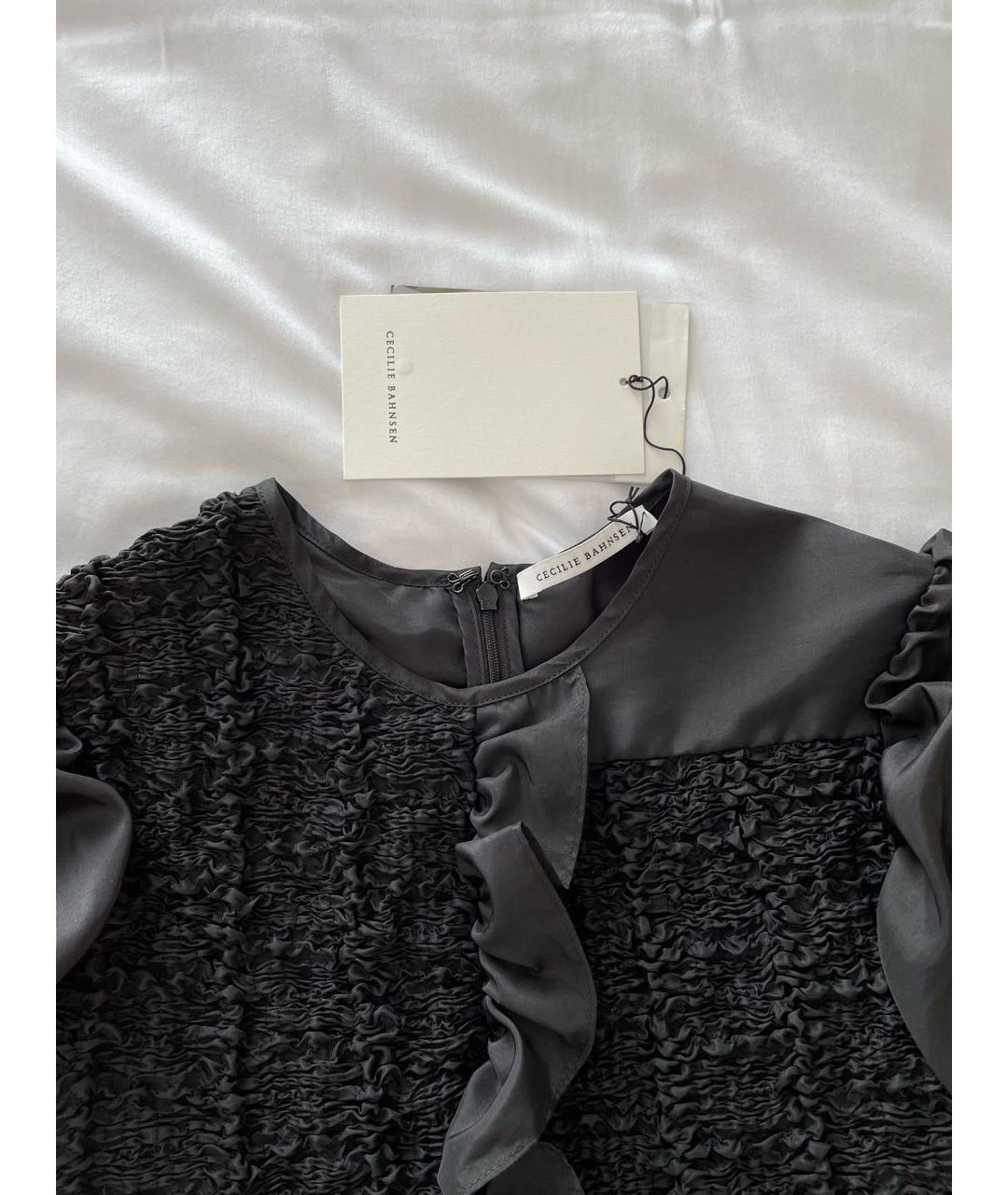 CECILIE BAHNSEN Черное полиамидовое повседневное платье, фото 3