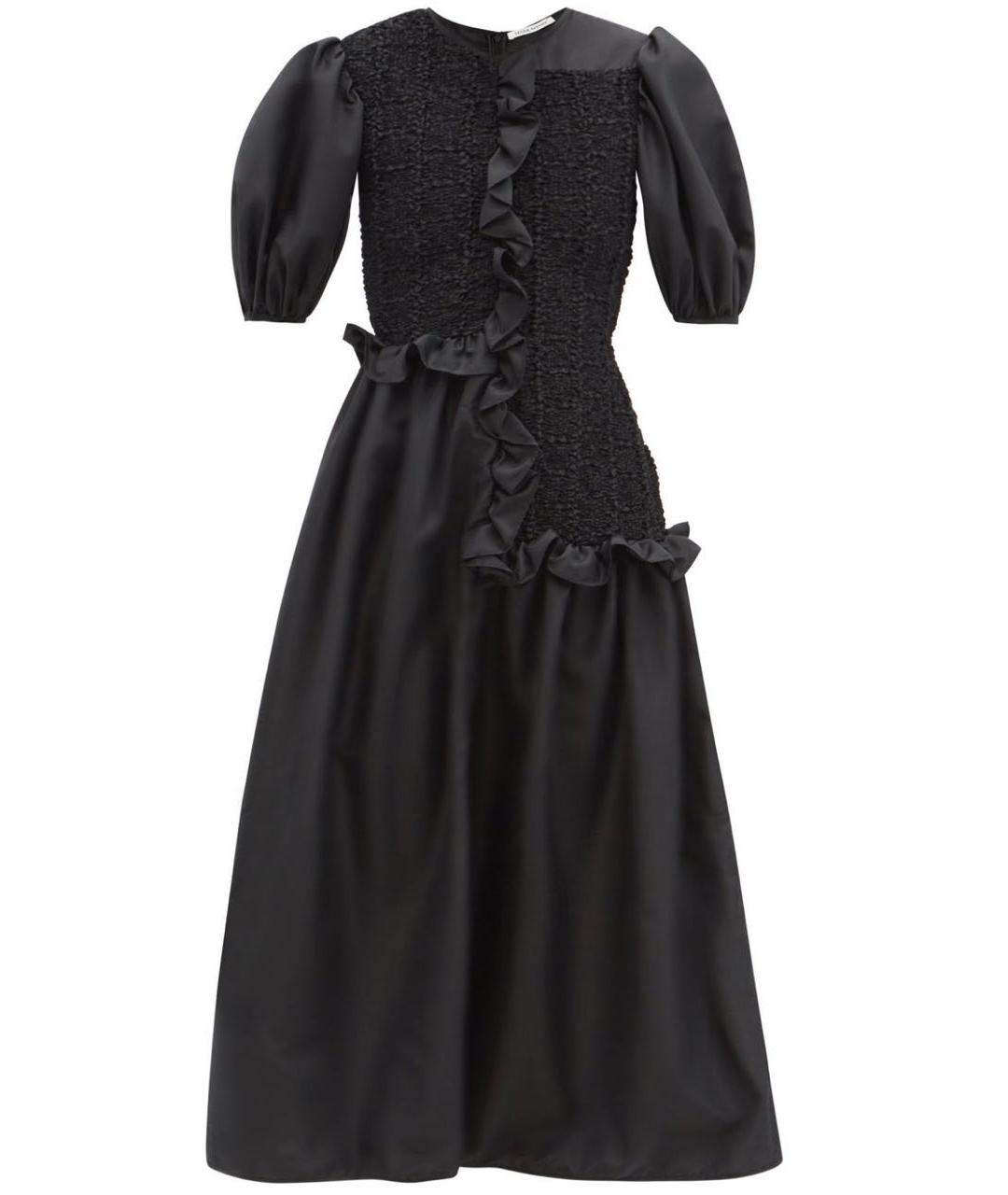 CECILIE BAHNSEN Черное полиамидовое повседневное платье, фото 1