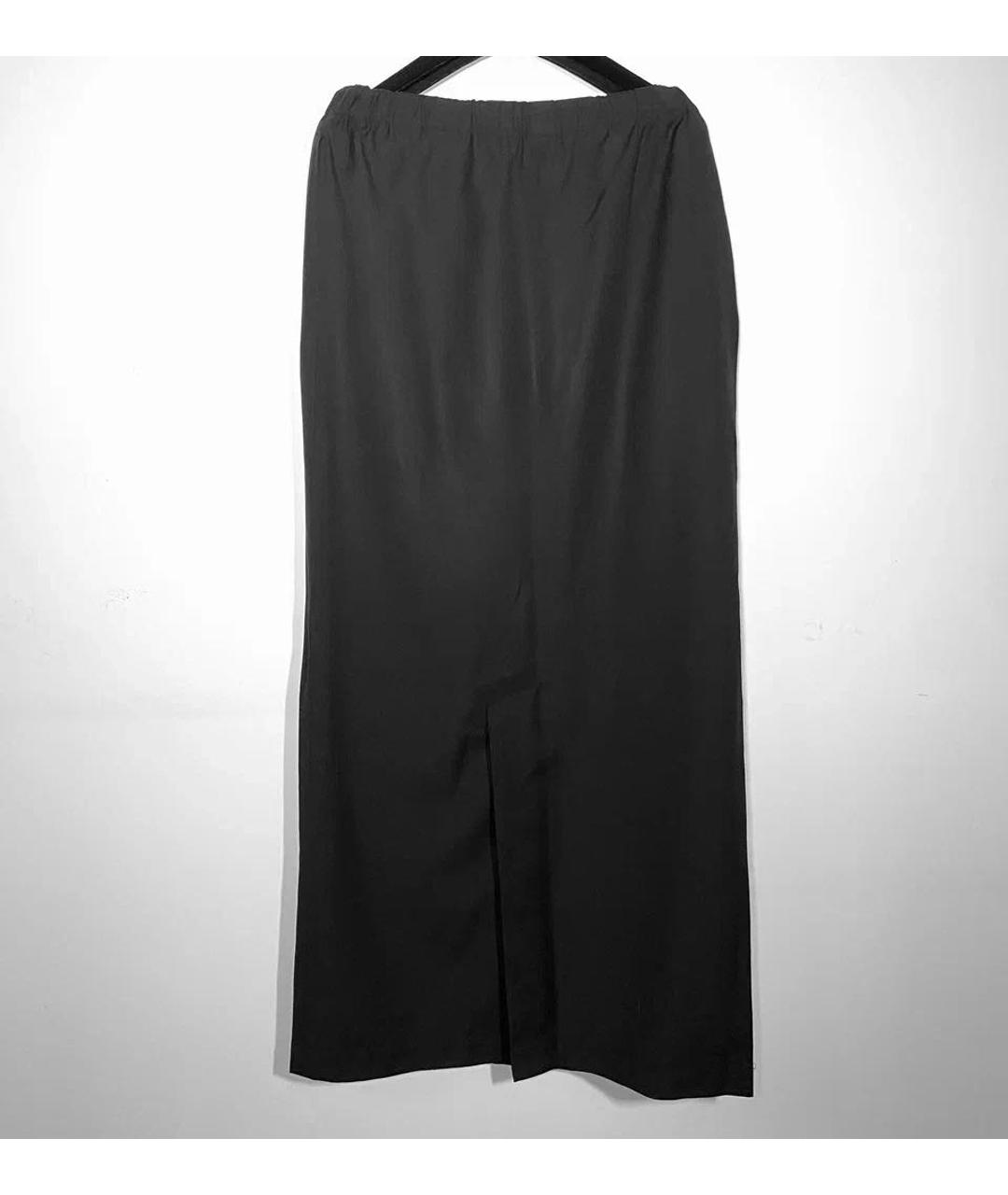 COMME DES GARÇONS Черная шерстяная юбка макси, фото 2