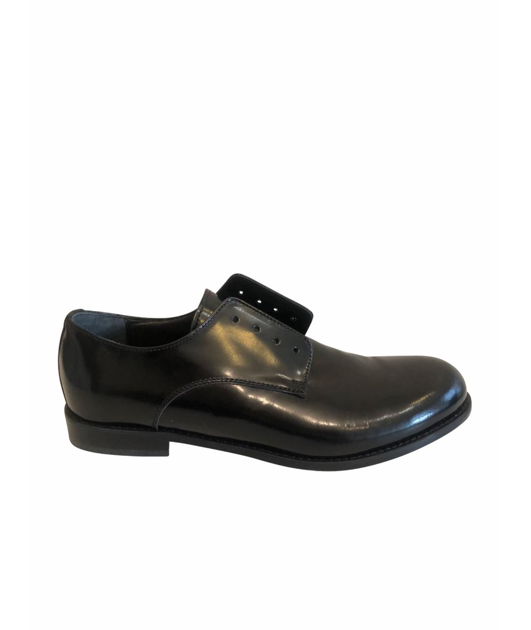 DSQUARED2 Черные кожаные низкие ботинки, фото 1