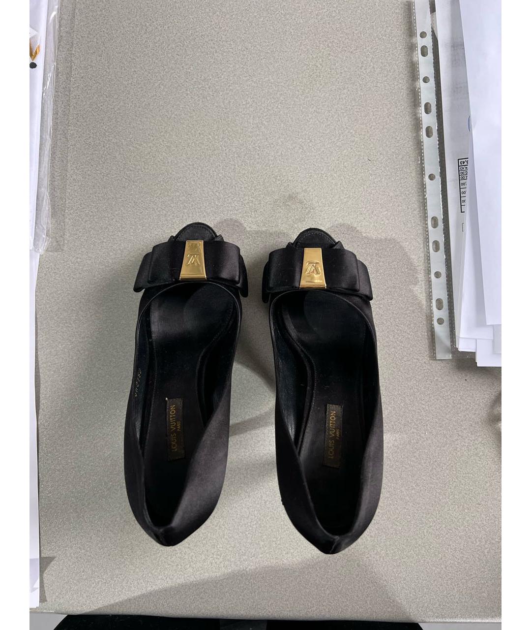 LOUIS VUITTON PRE-OWNED Черные синтетические туфли, фото 3