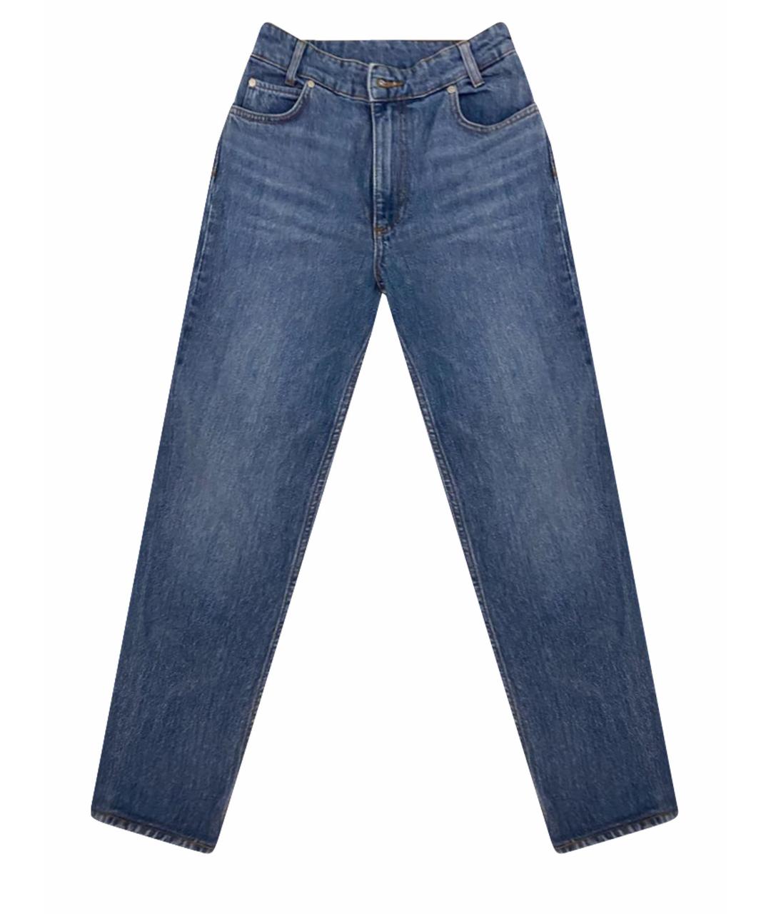 SANDRO Синие хлопковые прямые джинсы, фото 1