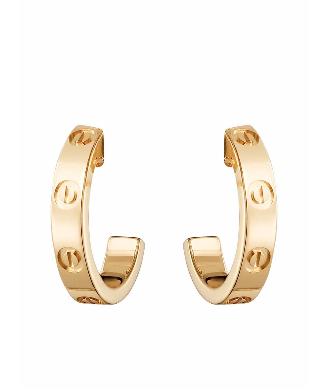 CARTIER Золотые серьги из желтого золота, фото 1