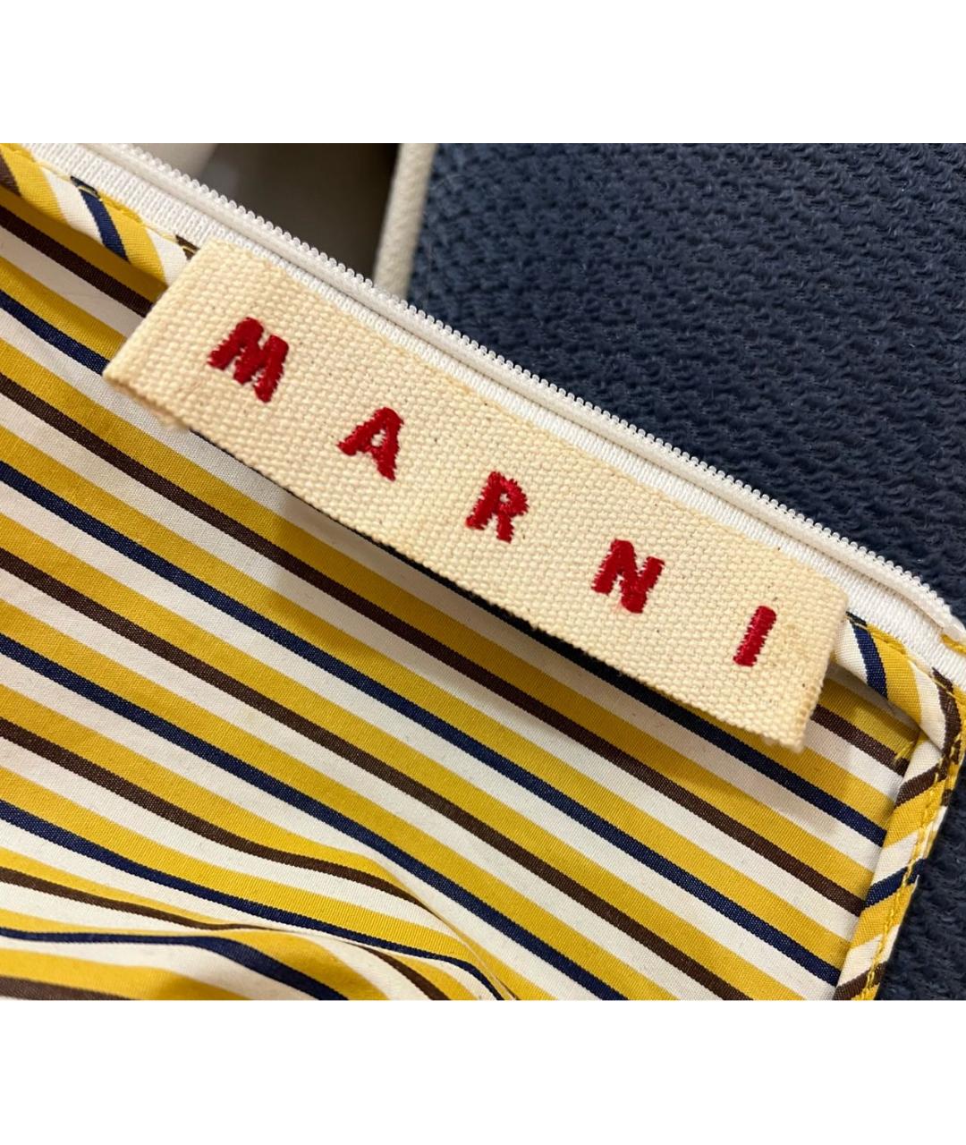 MARNI Горчичная хлопковая футболка, фото 3