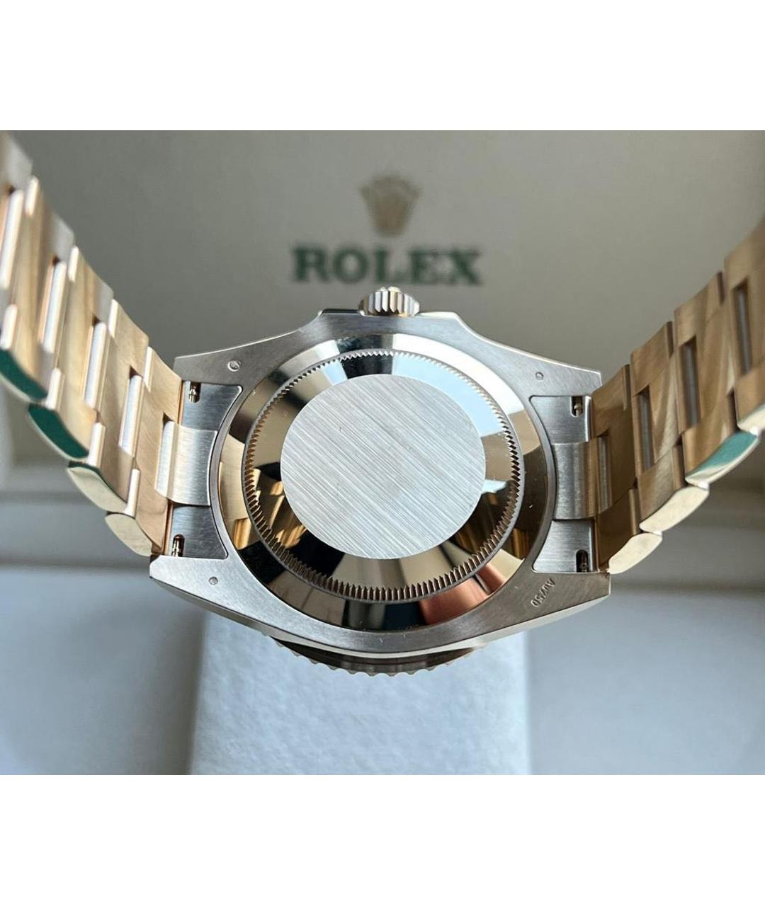 ROLEX Бежевые часы из розового золота, фото 6