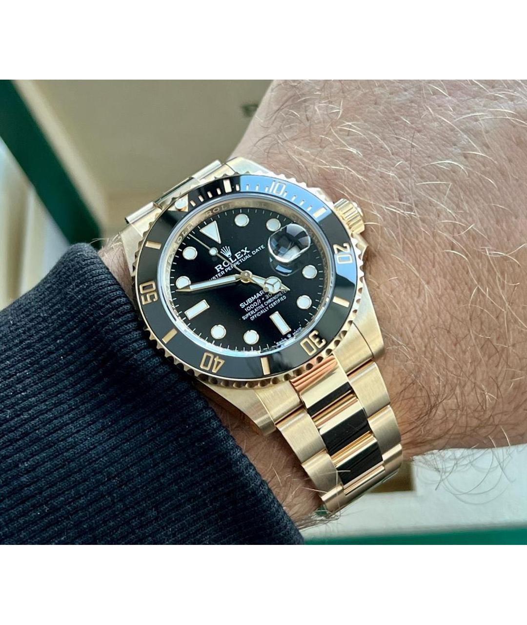 ROLEX Бежевые часы из розового золота, фото 3