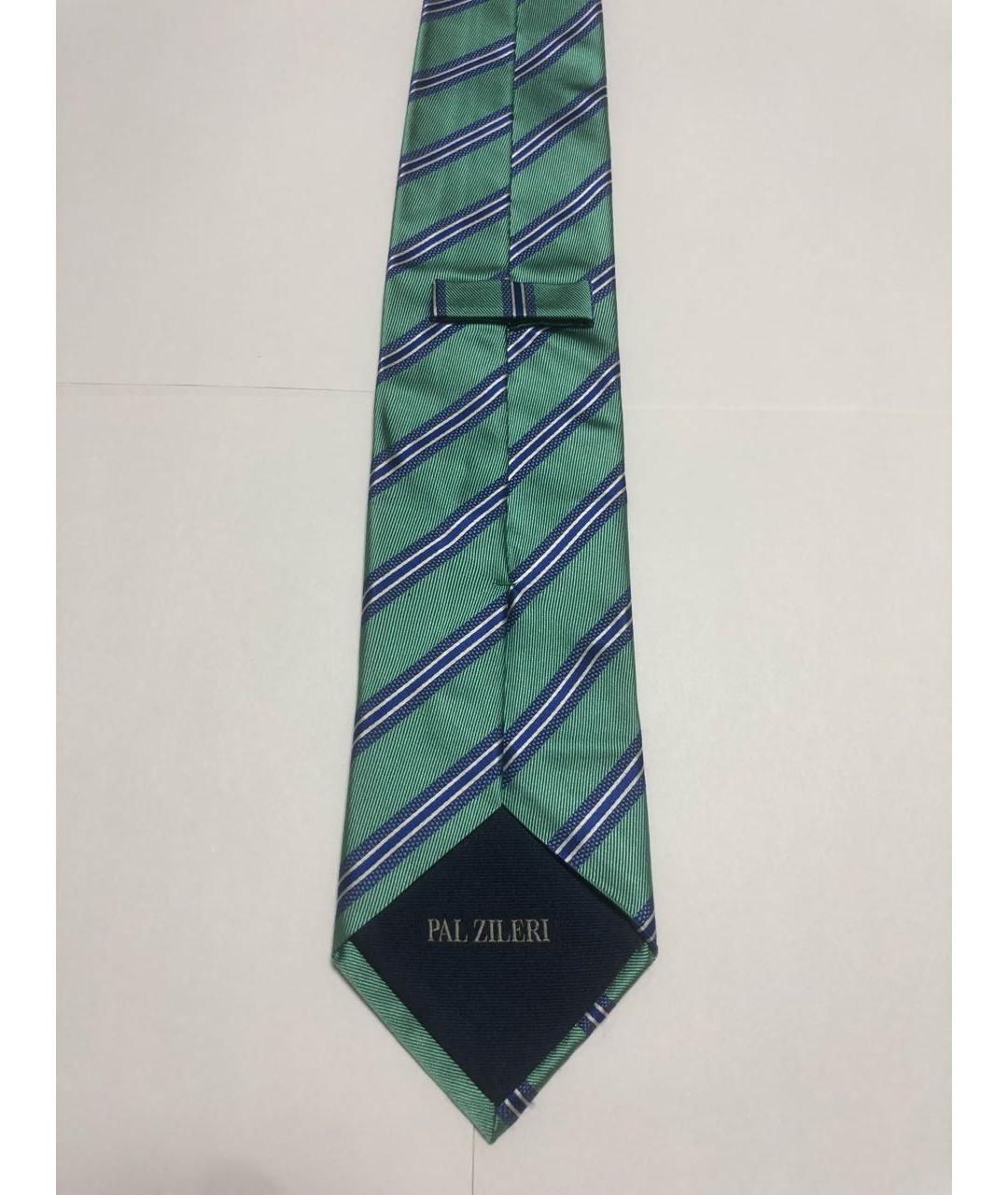 PAL ZILERI Зеленый шелковый галстук, фото 2