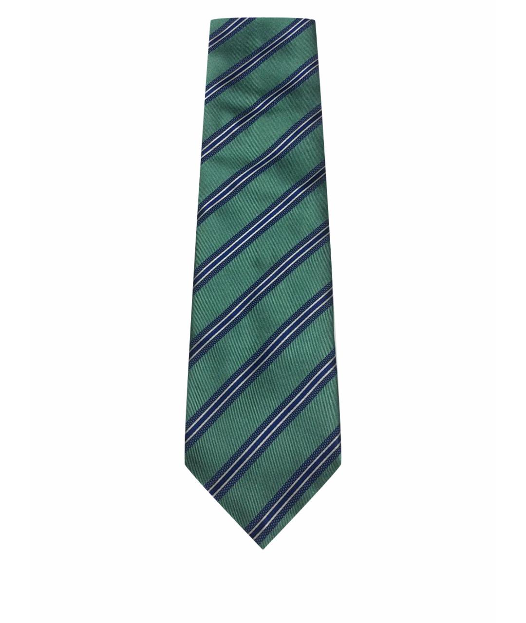 PAL ZILERI Зеленый шелковый галстук, фото 1