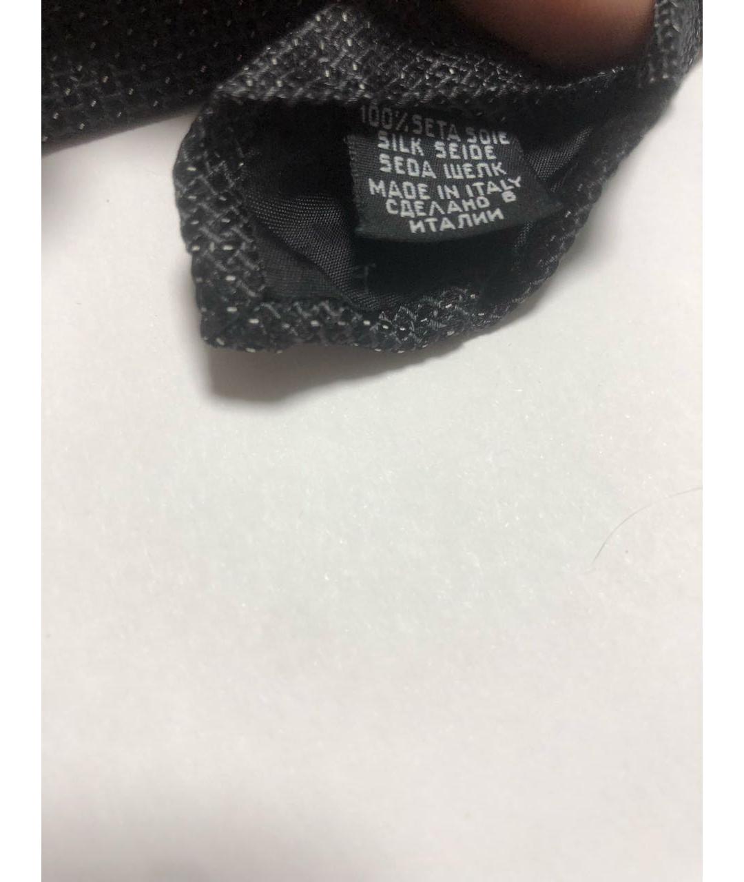 HUGO BOSS Черный шелковый галстук, фото 6