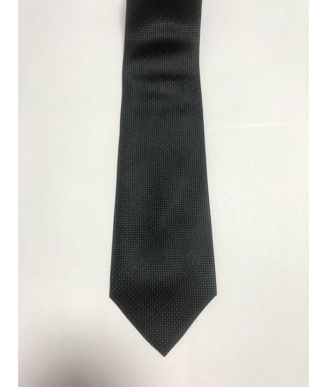 HUGO BOSS Черный шелковый галстук, фото 7
