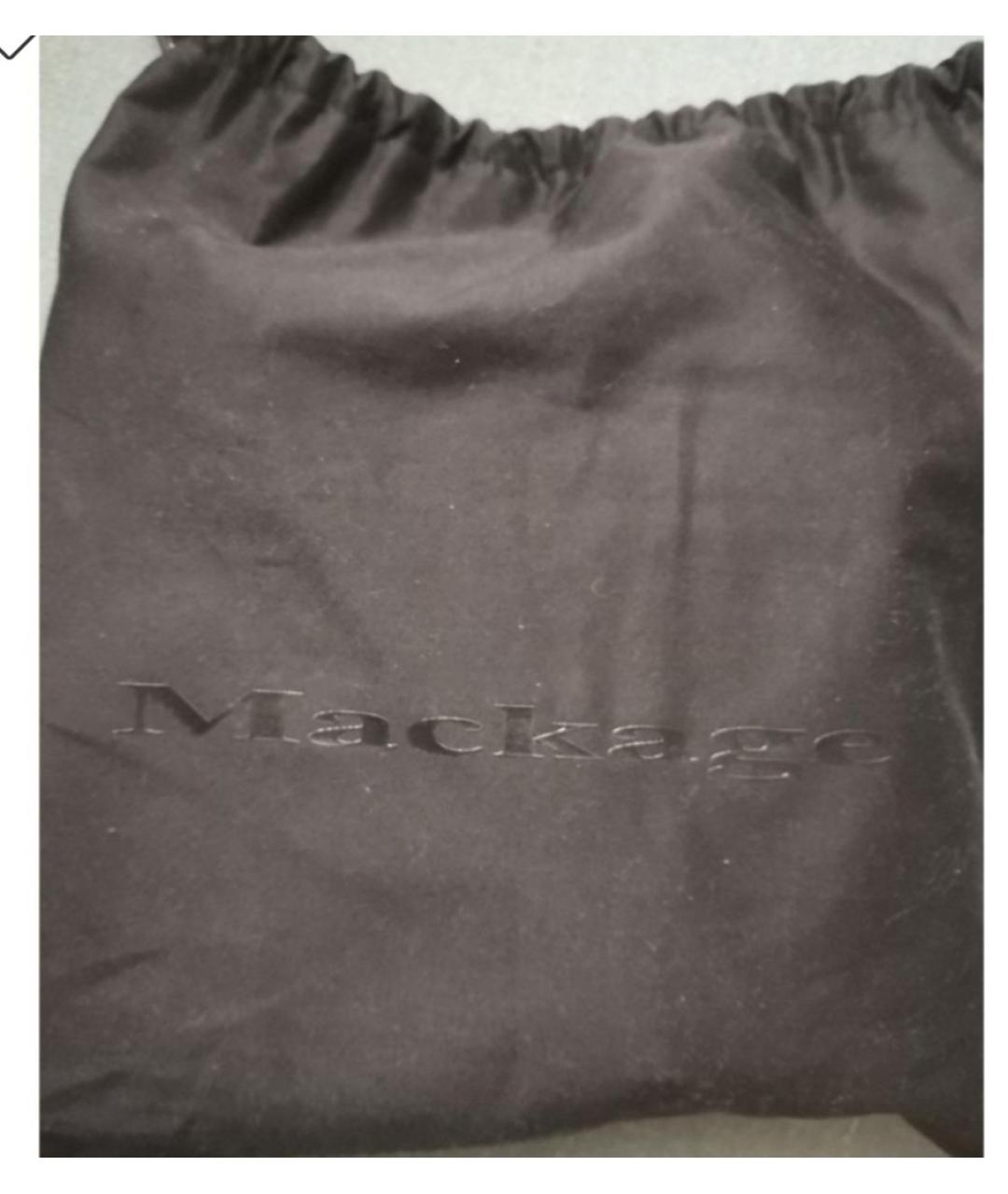 MACKAGE Черная кожаная сумка через плечо, фото 8