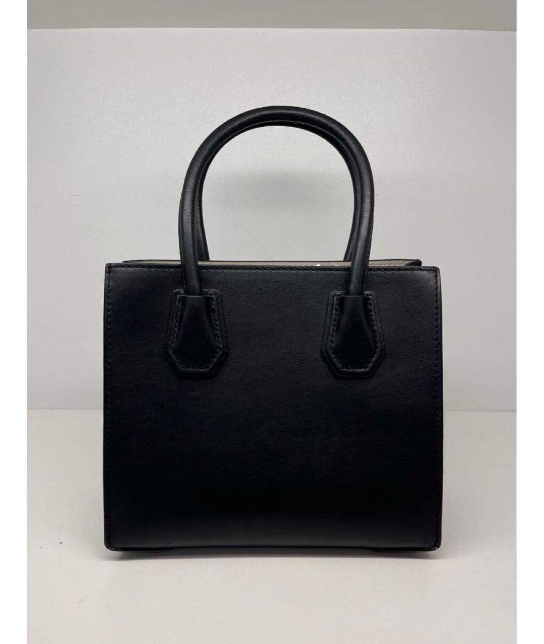 MICHAEL KORS Черная кожаная сумка тоут, фото 3